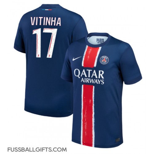 Paris Saint-Germain Vitinha #17 Fußballbekleidung Heimtrikot 2024-25 Kurzarm